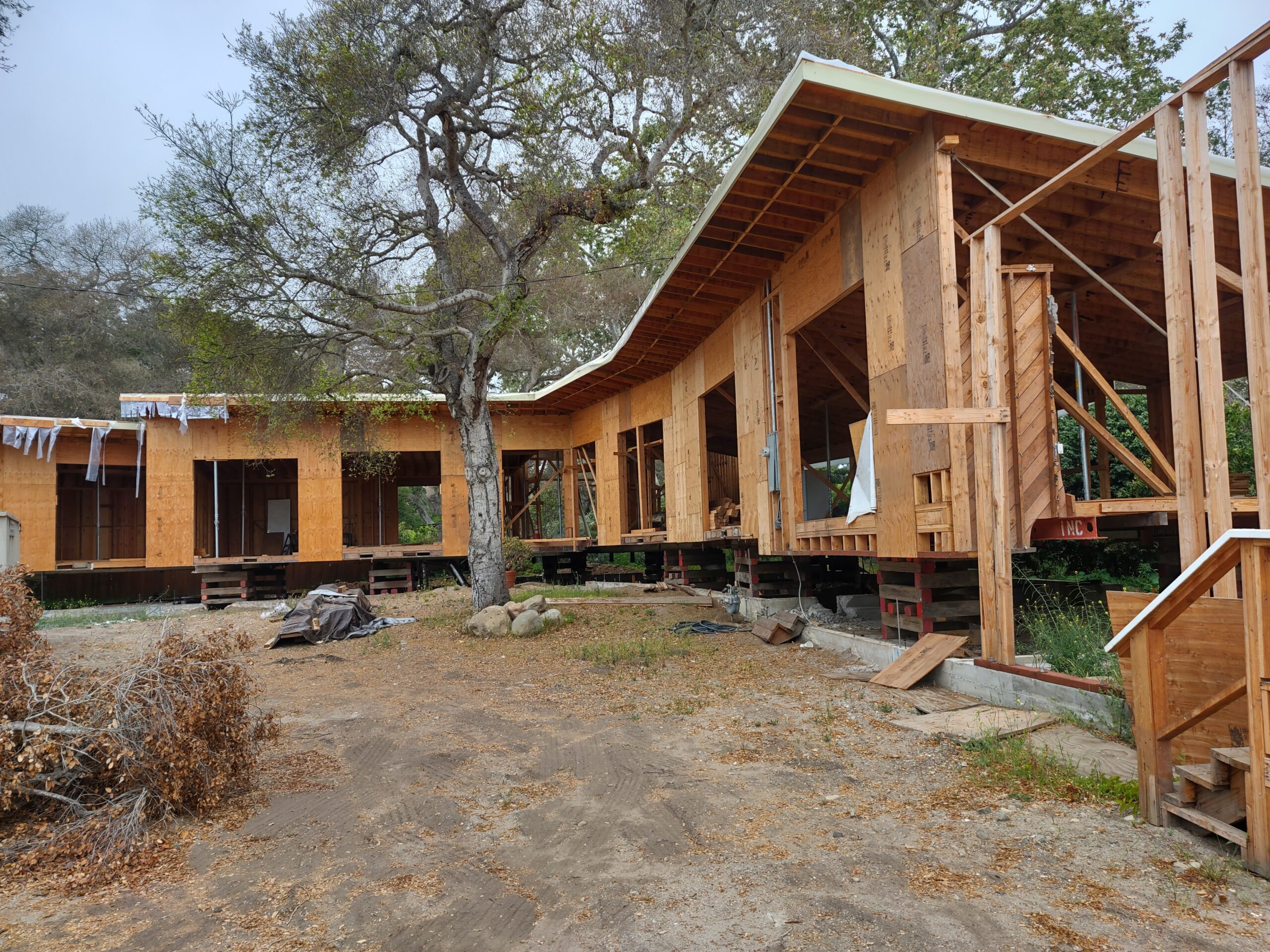 Structural wood framed residence